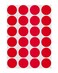 ChromaLabel Red Dot Stickers, 3/4 Inch, 1008/Pack