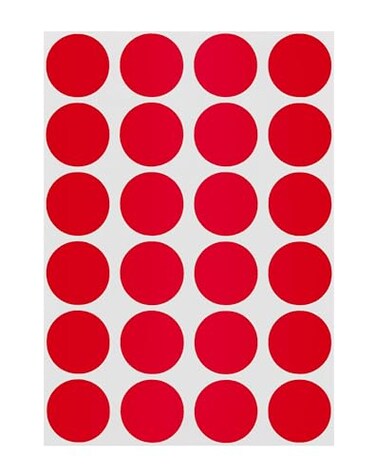 ChromaLabel Red Dot Stickers, 3/4 Inch, 1008/Pack