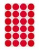 ChromaLabel Red Dot Stickers, 3/4 Inch, 1008/Pack
