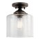 Kichler Winslow 8.5" 1-Light Semi-Flush Mount Light, Olde Bronze
