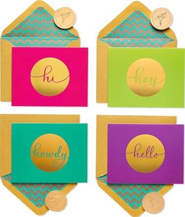 Papyrus Blank Cards with Envelopes, Hello ,20-CountBirthday