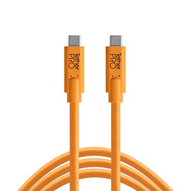 Tether Tools TetherPro USB-C to USB-C, 5Gbps Gen 1, 10' ,3m, High-Visibility Orange