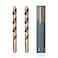 POWERTEC 1/2" M35 Cobalt Drill Bit Set, 135° Split Point, 2PK ,QDB2012