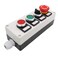 TWTADE/Red Green Momentary Switch, Red Mushroom Emergency Stop Latching Push Button Switch,3 Positions 2NO Latching Select Selector Switch Station Box hz-11ZS-20X-GR