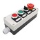 TWTADE/Red Green Momentary Switch, Red Mushroom Emergency Stop Latching Push Button Switch,3 Positions 2NO Latching Select Selector Switch Station Box hz-11ZS-20X-GR