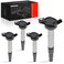 A-Premium Set of 4 Ignition Coil Pack - 4-Pins