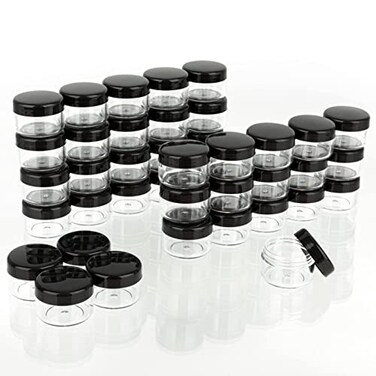 ZEJIA 5 Gram Sample Containers with Lids, Small Travel Size Containers