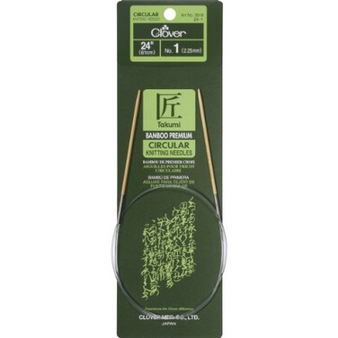 Clover Bamboo Circular Knitting Needle 24" 1