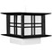 Red Lantern 8" Akida Hanging Lamp, Black