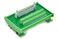 Electronics-Salon DIN Rail Mount Flat Ribbon Cable 0.1" FRC Connector Interface Module, Terminal Block Breakout Board ,IDC50 2x25Pin