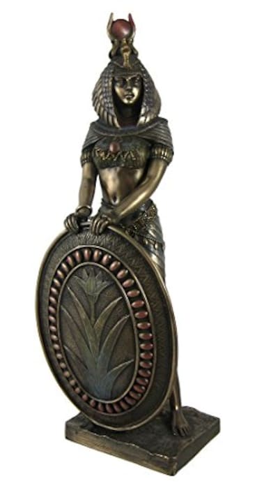 Pacific Giftware Standing Isis Statue Egyptian Goddess Bronze Finish