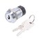 uxcell 19mm 2 Positions 2NO 2NC Electric Key lock Push Button Switch