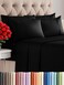 CGK Unlimited King 6 Piece Bed Sheet Set - Comfy, BreathableCooling Sheets - Black