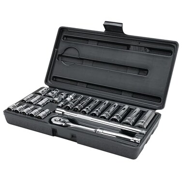 Performance Tool W36901 22-Piece 1/4 in. Drive SAE Socket Set