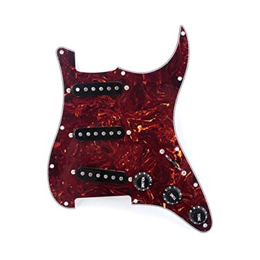 Musiclily Basic Pre-wired Loaded Standard ST-SSS Pickguard Tortoise Shell