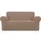 Easy-Going Stretch Loveseat Couch Covers Washable Camel