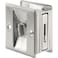 Prime-Line N 7161 Pocket Door Privacy Lock with Pull - Replace Old or Damaged Pocket Door Locks Quickly and Easily - Satin Chrome ,Single Pack