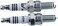 NGK Spark Plug Set 708.56.73 - Iridium Replacement - CR7EIX 7385 - Set 2 Pieces -