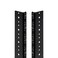 NavePoint 9U Vertical Rack Rail Pair DIY Kit with Hardware, Black