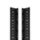 NavePoint 9U Vertical Rack Rail Pair DIY Kit with Hardware, Black