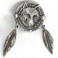 Hot Leathers - PNA1015 Wolf Dream Catcher Pin