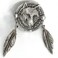 Hot Leathers - PNA1015 Wolf Dream Catcher Pin
