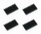 Easycargo 4pcs 25mm Heatsink, Cooler Heat Sink for Cooling LED IC Chips CPU GPU VGA ,4pcs 50mmx25mmx10mm
