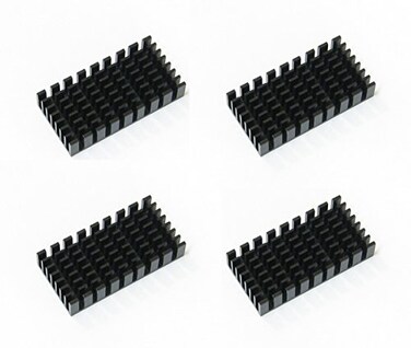 Easycargo 4pcs 25mm Heatsink, Cooler Heat Sink for Cooling LED IC Chips CPU GPU VGA ,4pcs 50mmx25mmx10mm