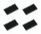 Easycargo 4pcs 25mm Heatsink, Cooler Heat Sink for Cooling LED IC Chips CPU GPU VGA ,4pcs 50mmx25mmx10mm