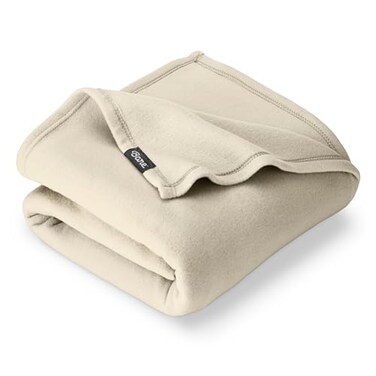 Bare Home Polar Fleece Blanket ,Throw, Oyster