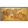 Red Lantern 36" x 72" Dragon in the Sky on Gold Leaf