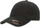 Flexfit Men's Low-Profile Unstructured Fitted Dad-Style Baseball Cap, Black, Large-X-Large