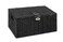 Arpan Medium Resin Woven Storage Basket Box With LidLock - Black