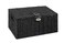Arpan Medium Resin Woven Storage Basket Box With LidLock - Black