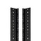NavePoint 10U Vertical Rack Rail Pair DIY Kit with Hardware, Black