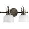 Progress Lighting Archie 2-Light Bath Vanity Light, Venetian Bronze