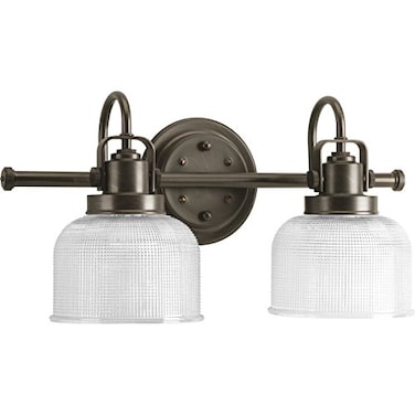 Progress Lighting Archie 2-Light Bath Vanity Light, Venetian Bronze