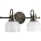 Progress Lighting Archie 2-Light Bath Vanity Light, Venetian Bronze