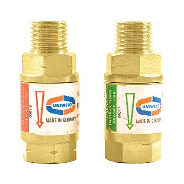 Uniweld TFAA Set of Torch Flashback Arrestors ,A
