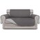 Easy-Going Reversible Couch Cover, 2 Cushion Sofa, Gray/Light Gray