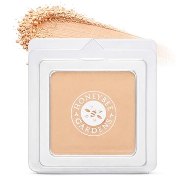 Honeybee Gardens Pressed Mineral Powder Foundation Refill“ Luminous Light Warm Neutral, Adjustable Light Coverage Matte Pressed Powder Foundation, Made Without Talc Face Makeup, Luminous