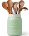 Comfify Green Mason Jar Utensil Holder