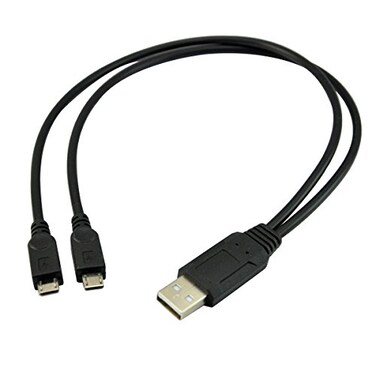 UCEC Dual Micro USB Splitter Charge Cable USB to Micro USB Charging Cord