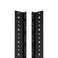 NavePoint 20U Vertical Rack Rail Pair DIY Kit with Hardware, Black