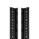 NavePoint 20U Vertical Rack Rail Pair DIY Kit with Hardware, Black