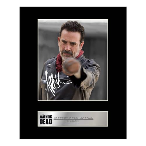 iconicpics Iconicpics Jeffrey Dean Morgan Signed Mounted Photo Display Negan The Walking Dead