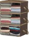 Simple Houseware 3 Pack Foldable Clothing Storage Box with Clear Window