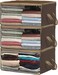Simple Houseware 3 Pack Foldable Clothing Storage Box with Clear Window