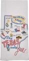 Kay Dee It's a State Thing Texas Embroidered Flour Sack Towel