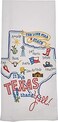 Kay Dee It's a State Thing Texas Embroidered Flour Sack Towel